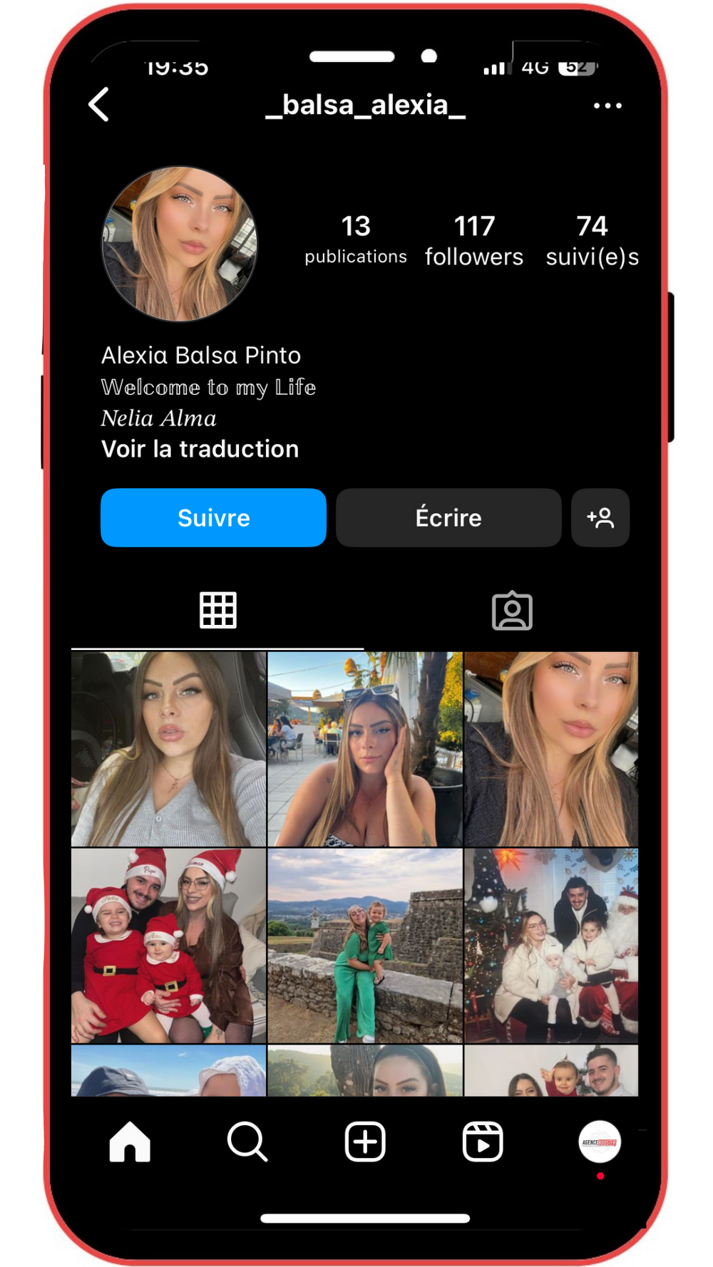 Abonnés Instagram Français (femme) Agence BoostFr